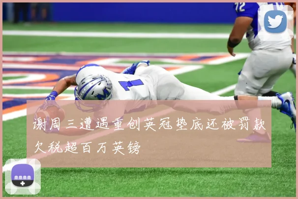 谢周三遭遇重创英冠垫底还被罚款欠税超百万英镑