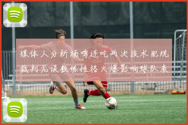 媒体人分析杨鸣连吃两次技术犯规裁判无误教练性格火爆影响球队表现